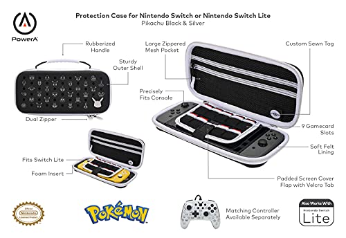 PowerA Protection Case (Pokemon Black & Silver) - (NSW) Nintendo Switch Accessories PowerA   