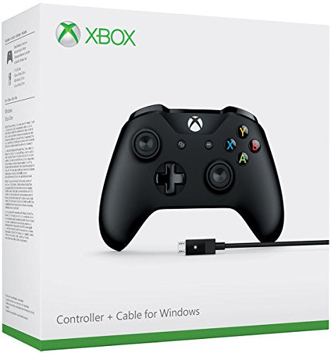 Microsoft Xbox One Controller + Cable for Windows (Black) - (XB1) Xbox One Accessories Microsoft   