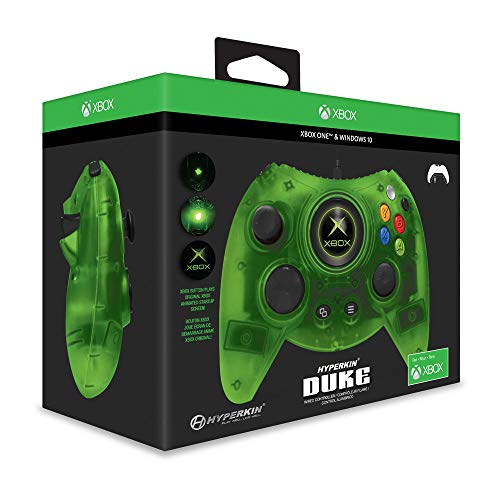 Hyperkin Duke Wired Controller for Xbox One/ Windows 10 PC (Green Limited Edition) - Xbox One Video Games Hyperkin   