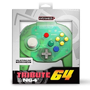 Retro-Bit Tribute 64  Controller (Forest Green) - Nintendo 64 Accessories Retro-Bit   