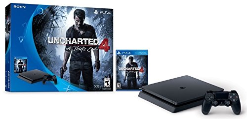PlayStation 4 Slim 500GB Console - Uncharted 4 Bundle [Discontinued] Accessories Sony   