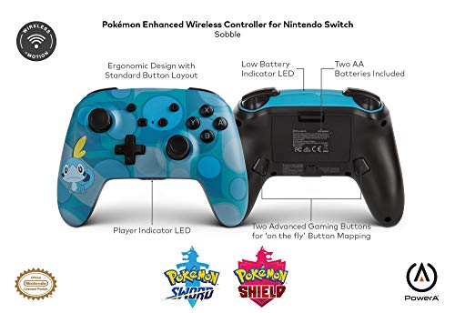 PowerA Enhanced Wireless Controller (Sobble) - (NSW) Nintendo Switch Accessories PowerA   