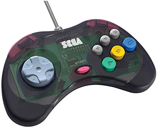 Retro-Bit Official Sega Saturn USB Controller Pad (Model 2) - USB Port (Slate Grey) Accessories Retro-Bit   