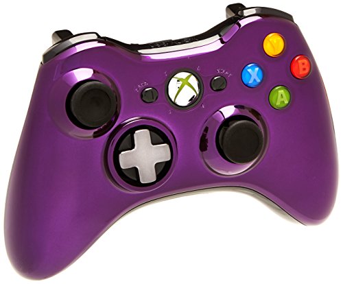 Microsoft Xbox 360 Chrome Series Wireless Controller (Purple) - Xbox 360 Accessories Microsoft   