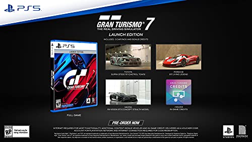 Gran Turismo 7 Launch Edition - (PS4) PlayStation 4 Video Games PlayStation   