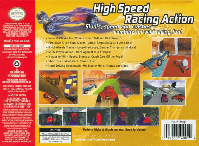 Hot Wheels Turbo Racing - (N64) Nintendo 64 [Pre-Owned] Video Games Electronic Arts   