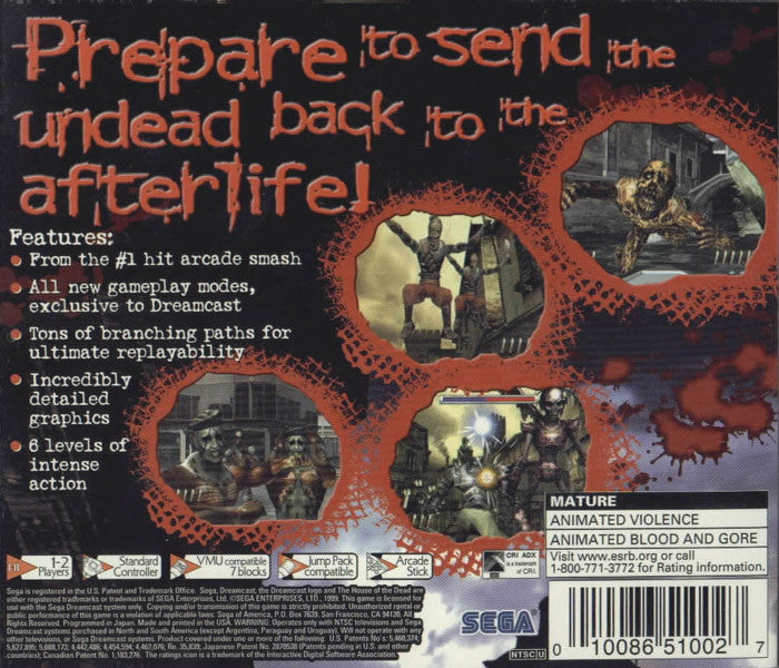 The House of the Dead 2 (Sega All Stars) - (DC) SEGA Dreamcast [Pre-Owned] Video Games Sega   