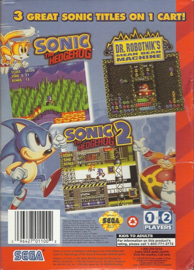 Sonic Classics - (SG) SEGA Genesis [Pre-Owned] Video Games Sega   