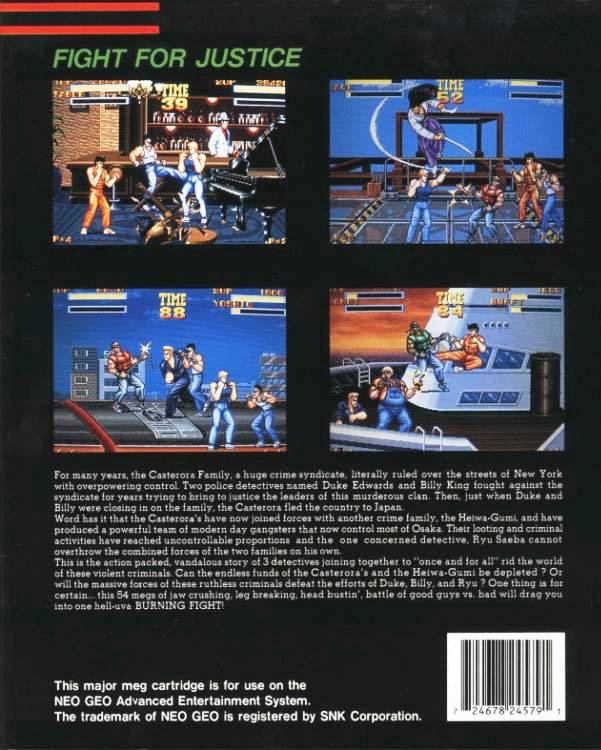 Burning Fight - (AES) SNK NeoGeo [Pre-Owned] Video Games SNK   