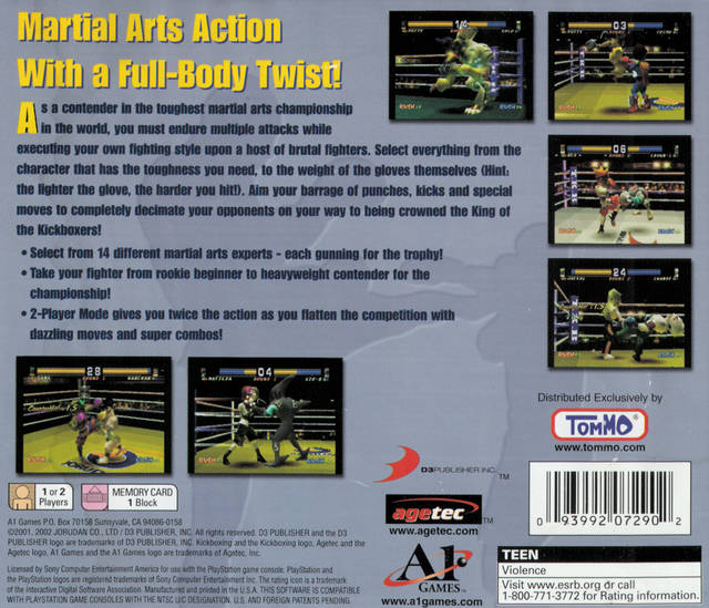 Kickboxing - (PS1) PlayStation 1 [Pre-Owned] Video Games Agetec   