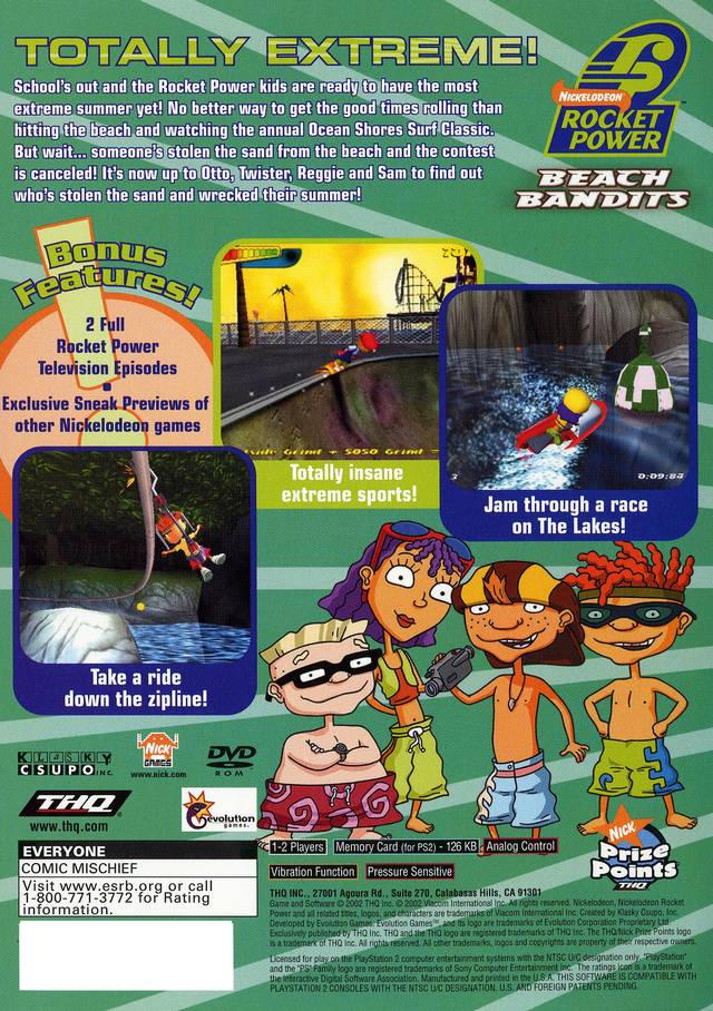 Rocket Power: Beach Bandits - (PS2) PlayStation 2 [Pre-Owned] Video Games THQ   