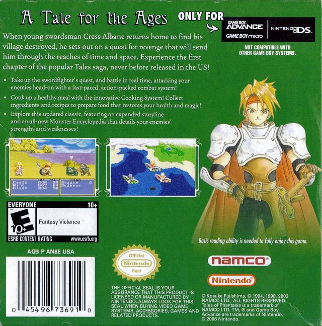 Tales of Phantasia - (GBA) Game Boy Advance [Pre-Owned] Video Games Nintendo   