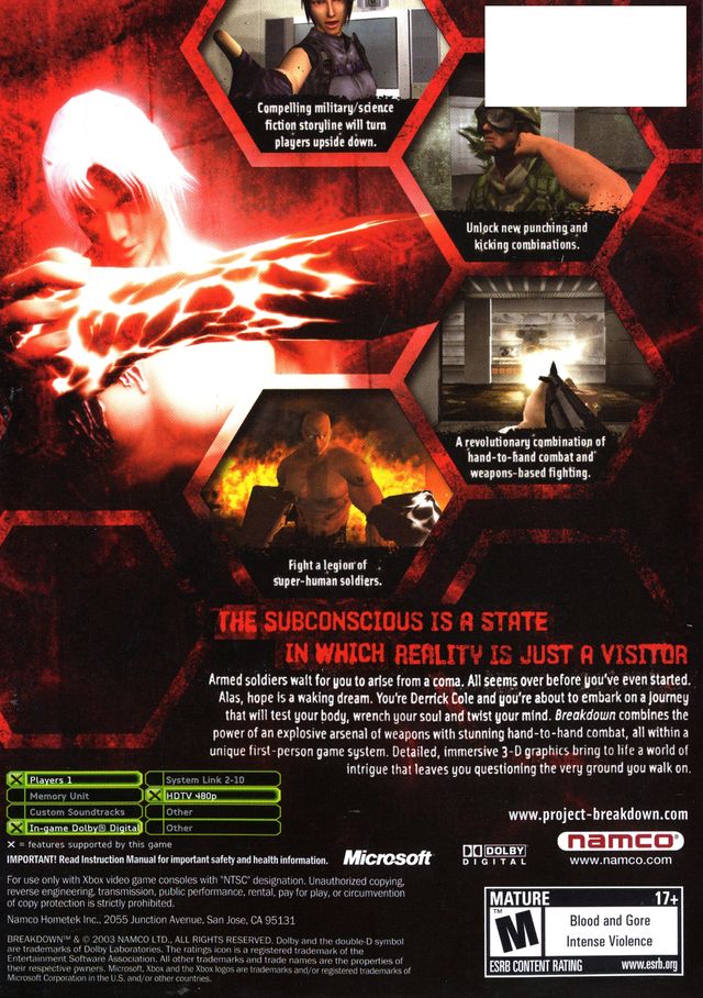Breakdown - (XB) Xbox [Pre-Owned] Video Games Namco   