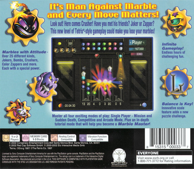 Marble Master - (PS1) PlayStation 1 [Pre-Owned] Video Games Conspiracy Entertainment   