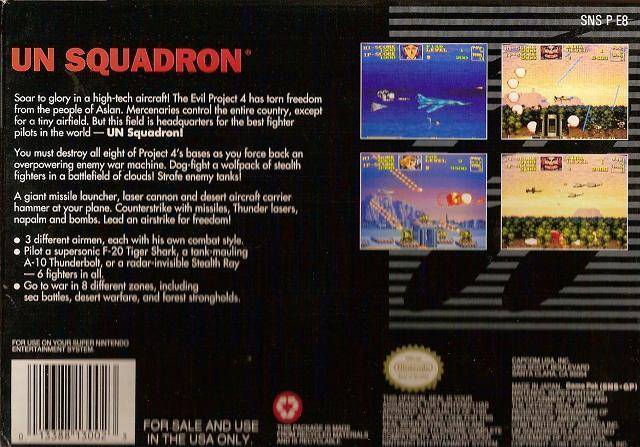U.N. Squadron - (SNES) Super Nintendo [Pre-Owned] Video Games Capcom   