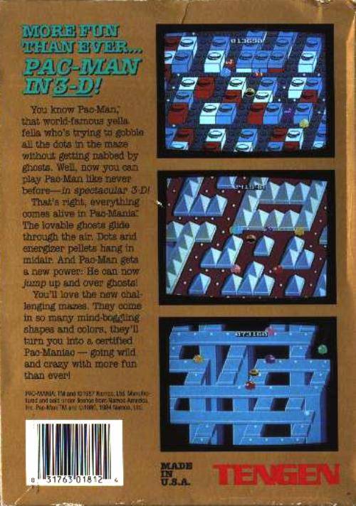 Pac-Mania - (NES) Nintendo Entertainment System [Pre-Owned] Video Games Tengen   