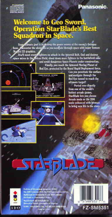 Starblade - 3DO Interactive Multiplayer  [Pre-Owned] Video Games Panasonic   