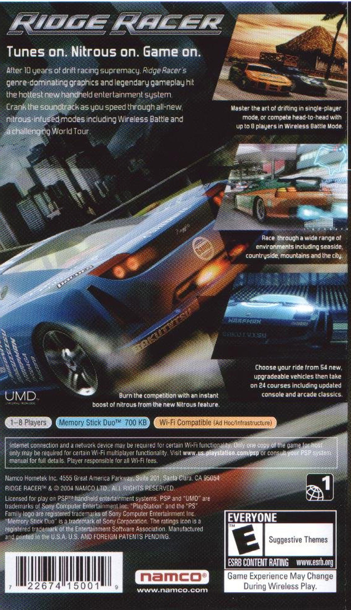 Ridge Racer - Sony PSP [Pre-Owned] Video Games Namco   