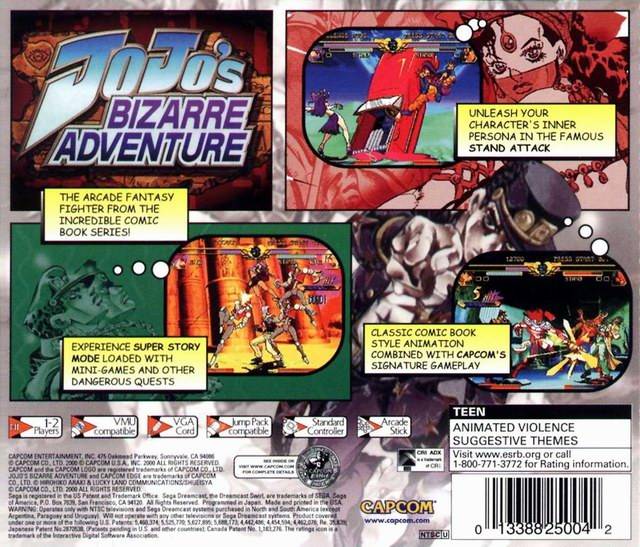 Jojo's Bizarre Adventure - (DC) SEGA Dreamcast  [Pre-Owned] Video Games Capcom   