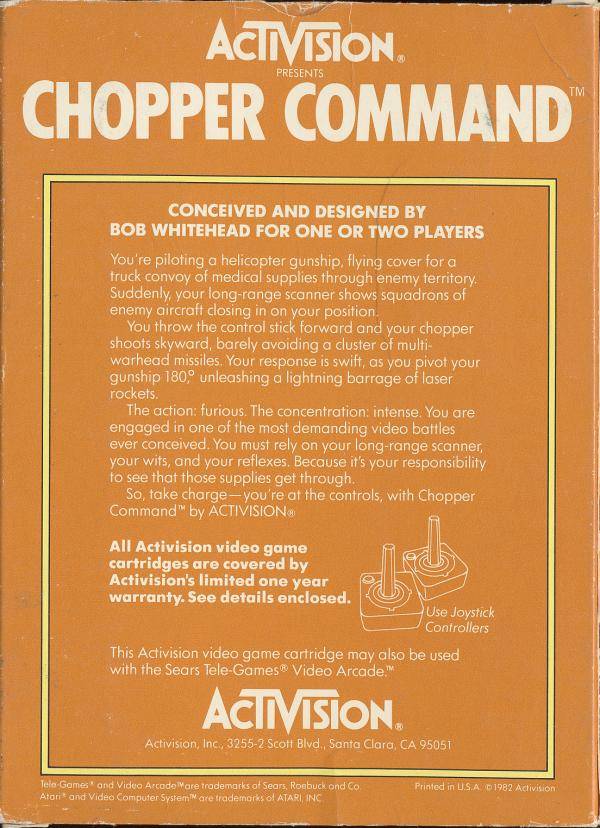 Chopper Command - Atari 2600 [Pre-Owned] Video Games Activision   