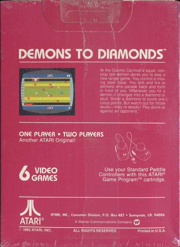 Demons to Diamonds - Atari 2600 [Pre-Owned] Video Games Atari Inc.   