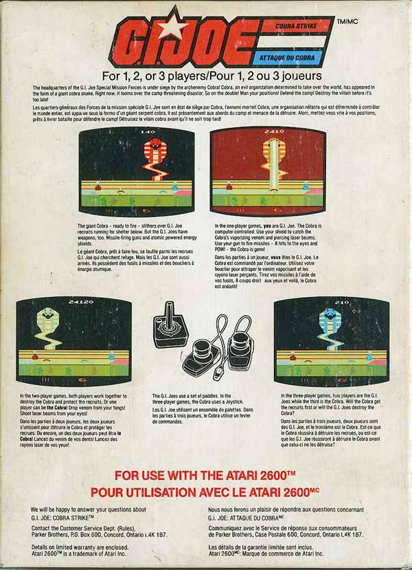 G.I. Joe: Cobra Strike - Atari 2600 [Pre-Owned] Video Games Parker Brothers   
