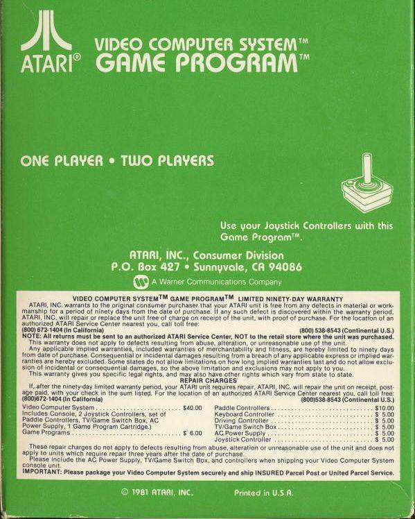 Golf - Atari 2600 [Pre-Owned] Video Games Atari Inc.   