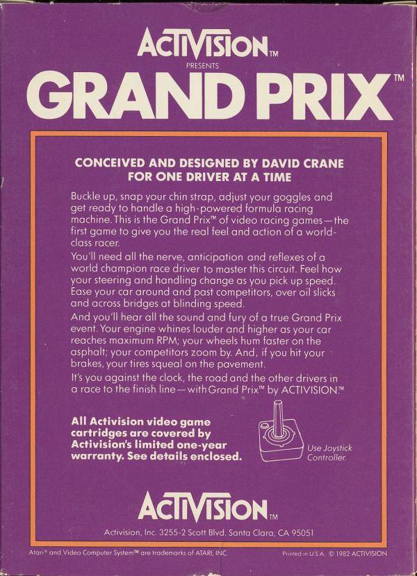 Grand Prix - Atari 2600 [Pre-Owned] Video Games Activision   