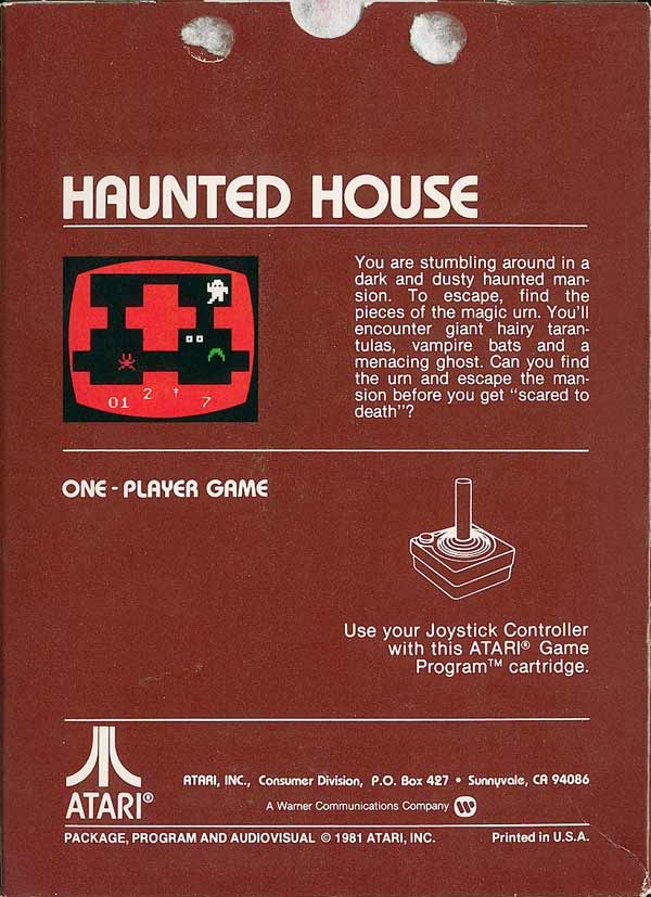 Haunted House - Atari 2600 [Pre-Owned] Video Games Atari Inc.   