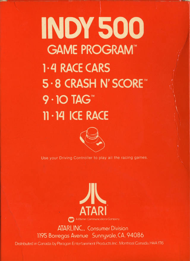 Indy 500 - Atari 2600 [Pre-Owned] Video Games Atari Inc.   
