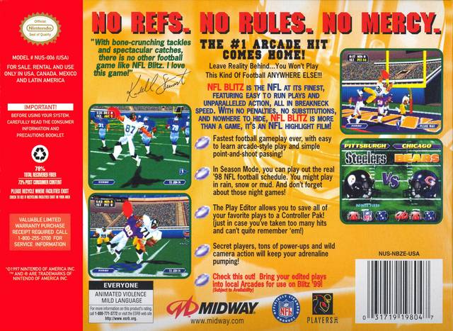 NFL Blitz - (N64) Nintendo 64 [Pre-Owned] Video Games Midway   