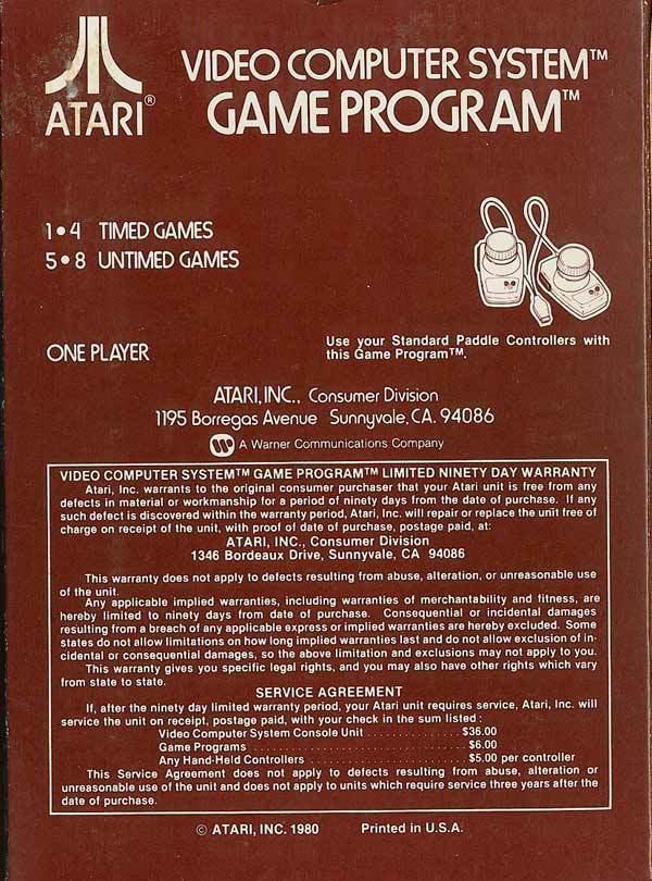 Night Driver - Atari 2600 [Pre-Owned] Video Games Atari Inc.   