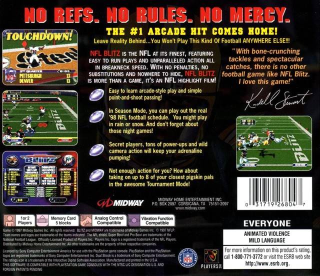 NFL Blitz - (PS1) PlayStation 1 [Pre-Owned] Video Games Midway   