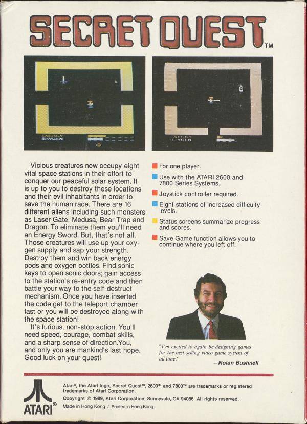 Secret Quest - Atari 2600 [Pre-Owned] Video Games Atari Inc.   
