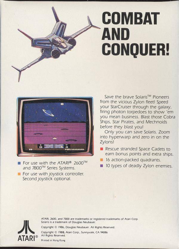 Solaris - Atari 2600 [Pre-Owned] Video Games Atari Inc.   