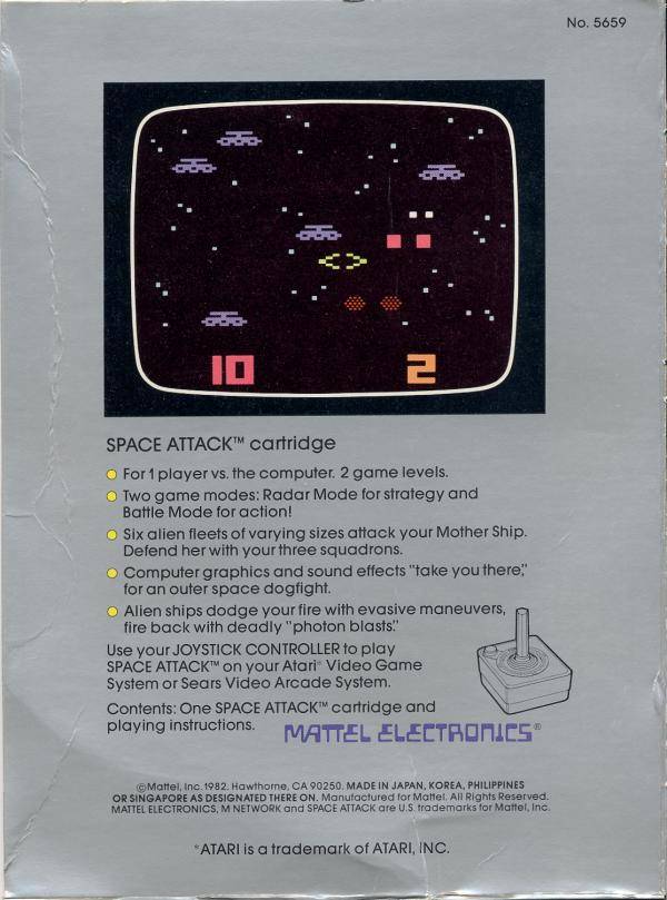 Space Attack - Atari 2600 [Pre-Owned] Video Games Mattel   