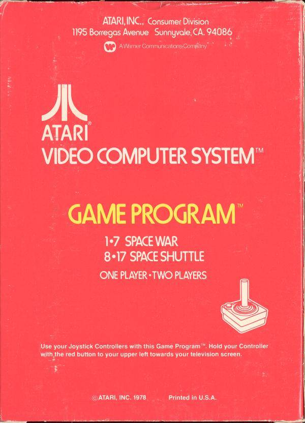 Space War - Atari 2600 [Pre-Owned] Video Games Atari Inc.   