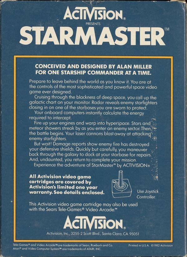 Starmaster - Atari 2600 [Pre-Owned] Video Games Activision   