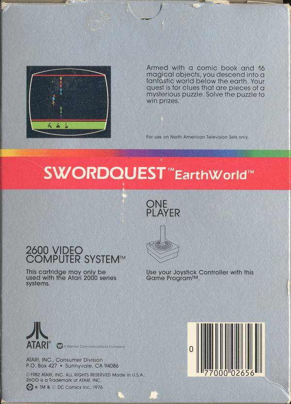 Swordquest: Earthworld - Atari 2600 [Pre-Owned] Video Games Atari Inc.   