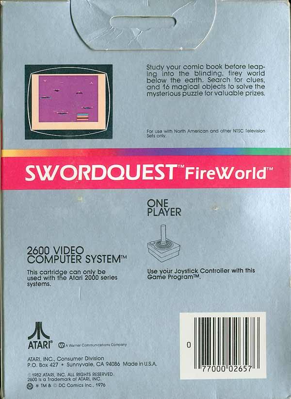 Swordquest: Fireworld - Atari 2600 [Pre-Owned] Video Games Atari Inc.   