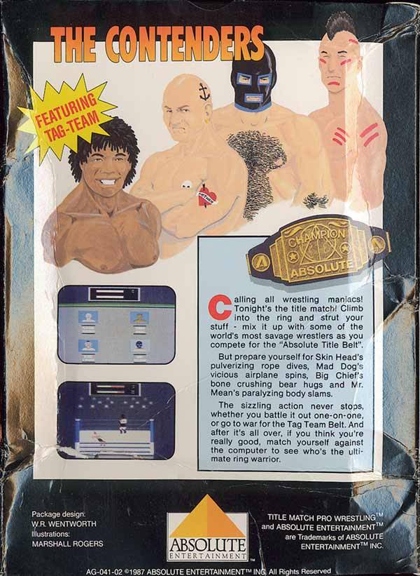 Title Match Pro Wrestling - Atari 2600 [Pre-Owned] Video Games Absolute Entertainment   