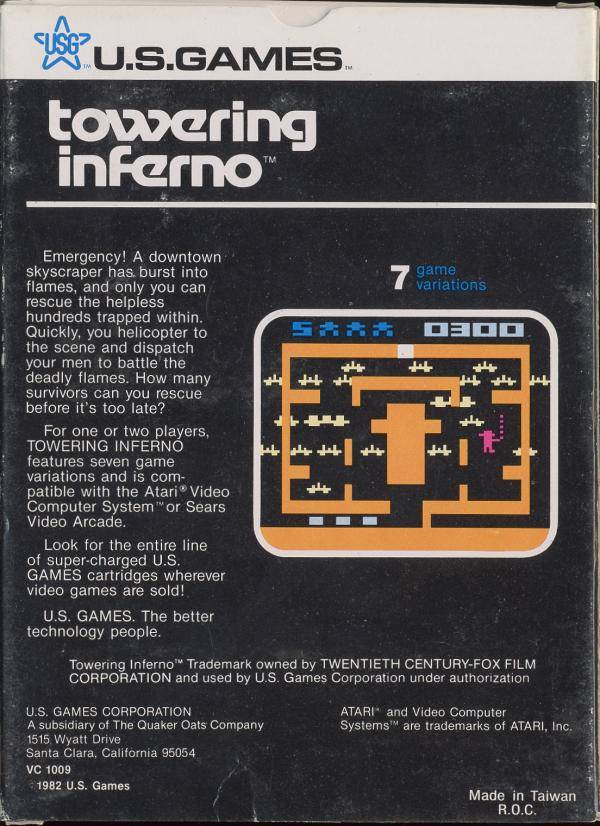 Towering Inferno - Atari 2600 [Pre-Owned] Video Games US Games   