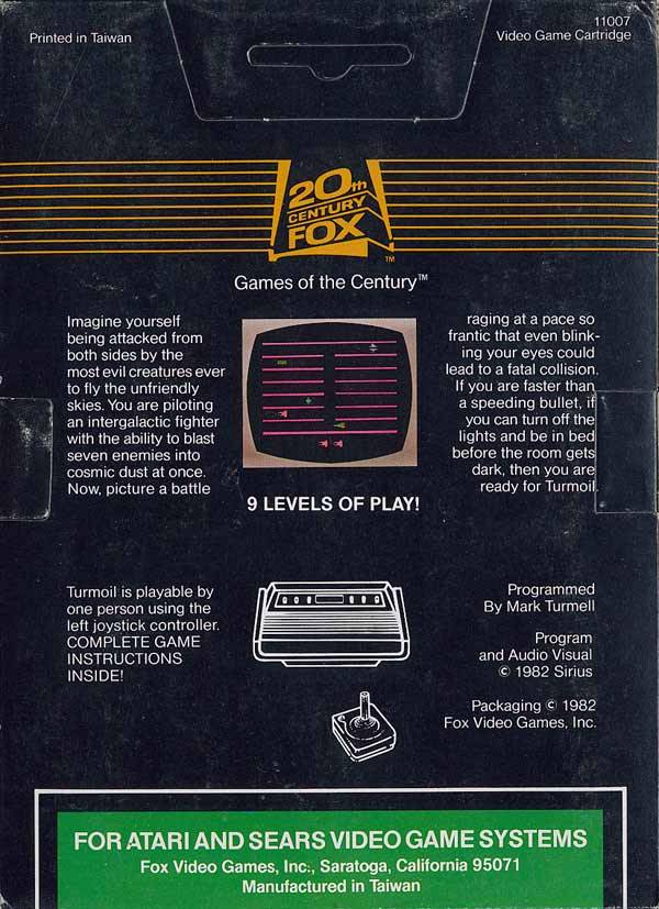 Turmoil - Atari 2600 [Pre-Owned] Video Games 20th Century Fox Video Games   