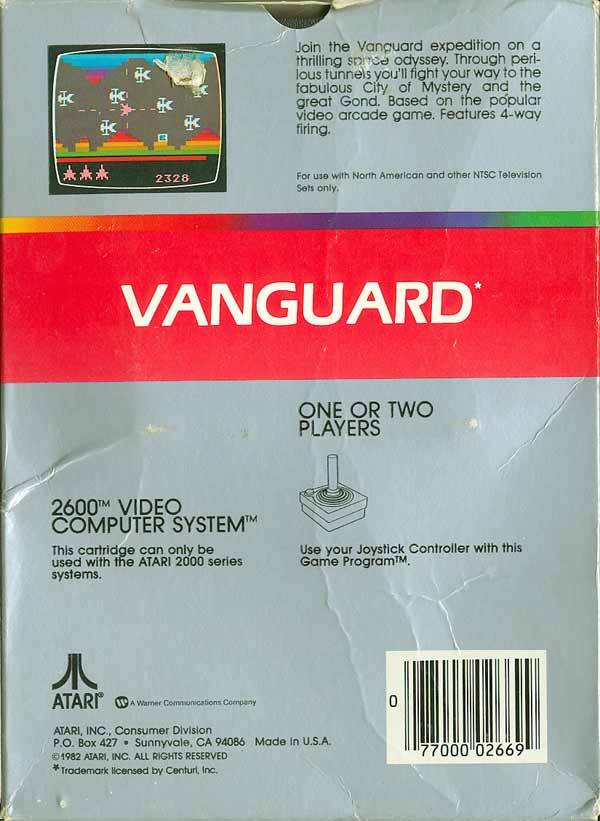 Vanguard - Atari 2600 [Pre-Owned] Video Games Atari Inc.   