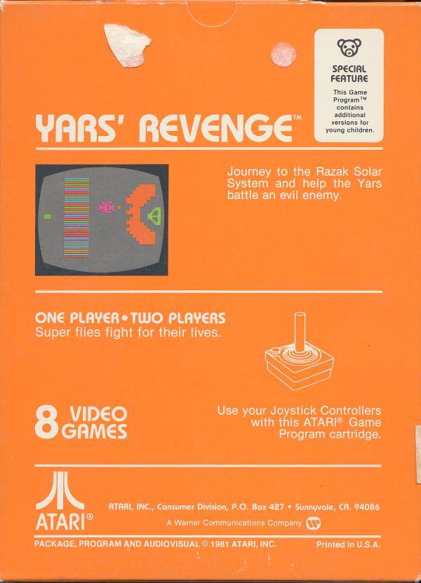 Yars' Revenge - Atari 2600 [Pre-Owned] Video Games Atari Inc.   