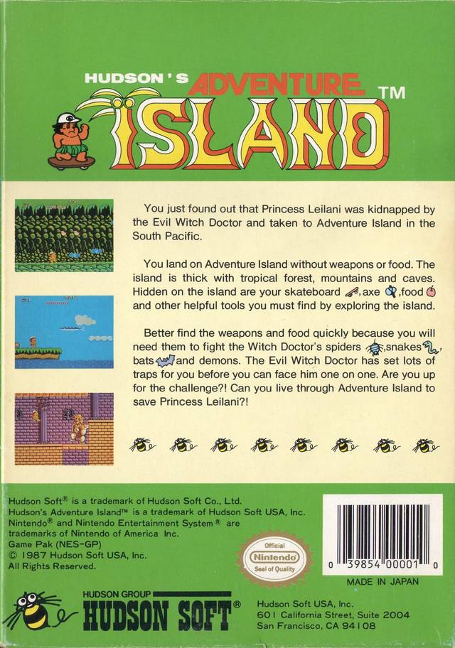 Adventure Island - (NES) Nintendo Entertainment System [Pre-Owned] Video Games Hudson   