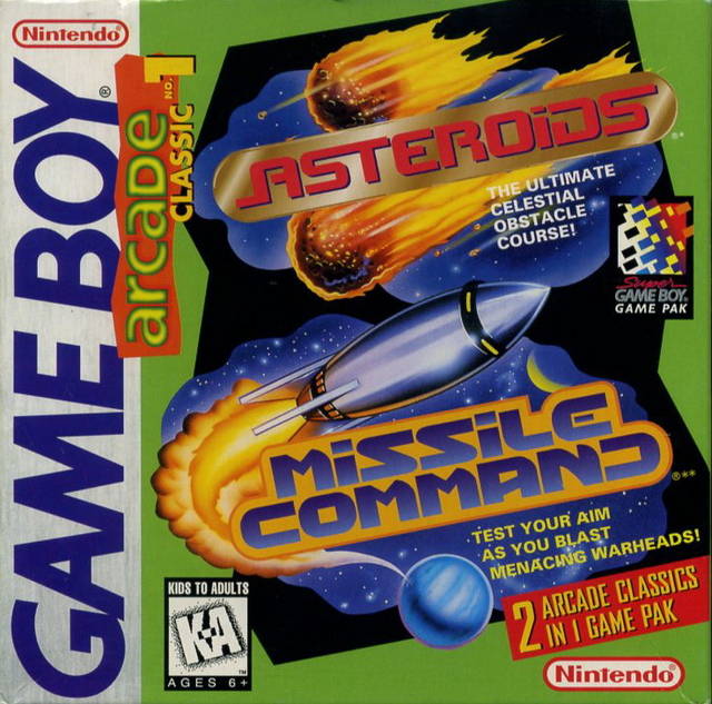 Arcade Classic No. 1: Asteroids / Missile Command - (GB) Game Boy [Pre-Owned] Video Games Nintendo   