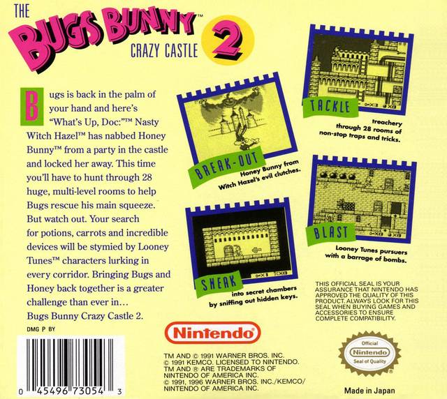 The Bugs Bunny Crazy Castle 2 (Player's Choice) - (GB) Game Boy [Pre-Owned] Video Games Nintendo   