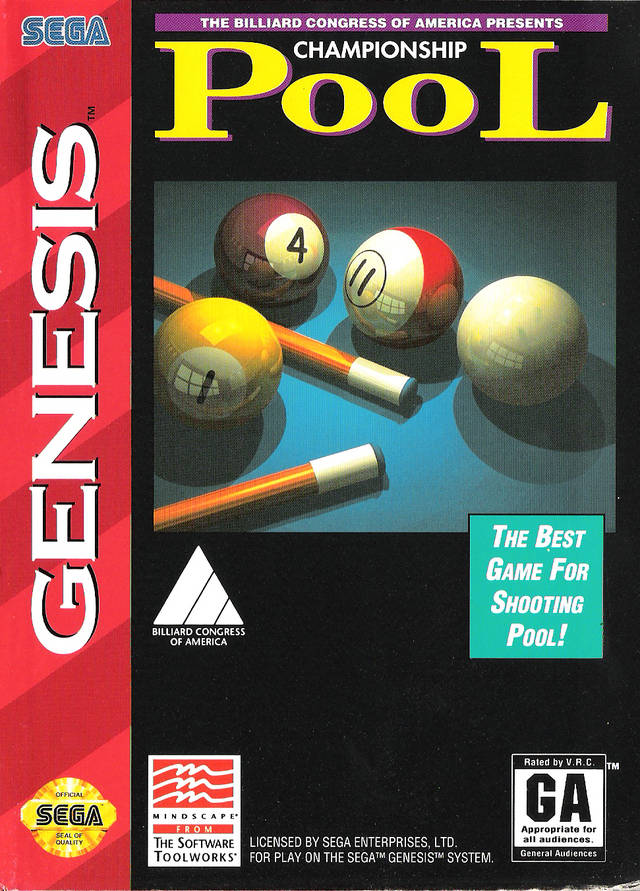 Championship Pool - SEGA Genesis [Pre-Owned] Video Games Mindscape   