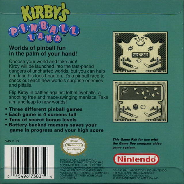 Kirby's Pinball Land (Player's Choice) - (GB) Game Boy [Pre-Owned] Video Games Nintendo   